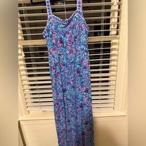 Lilly Pulitzer Blue and Pink Floral Dress